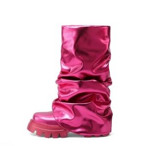 Women's Solid Color Trendy Boots